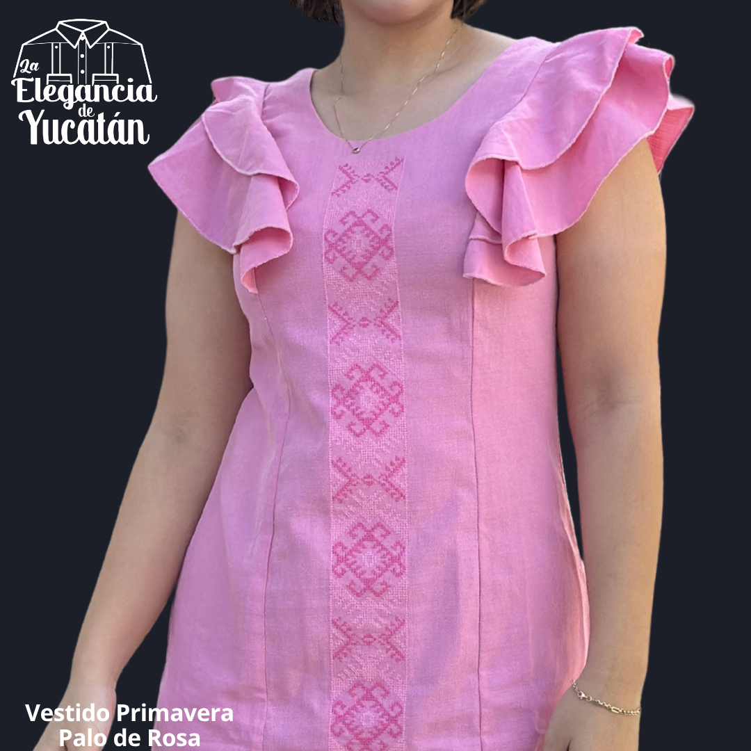VESTIDO PRIMAVERA PALO DE ROSA