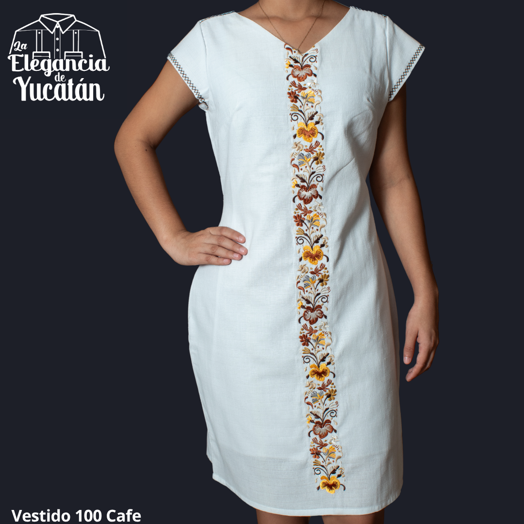 VESTIDO MOD 100 CAFE