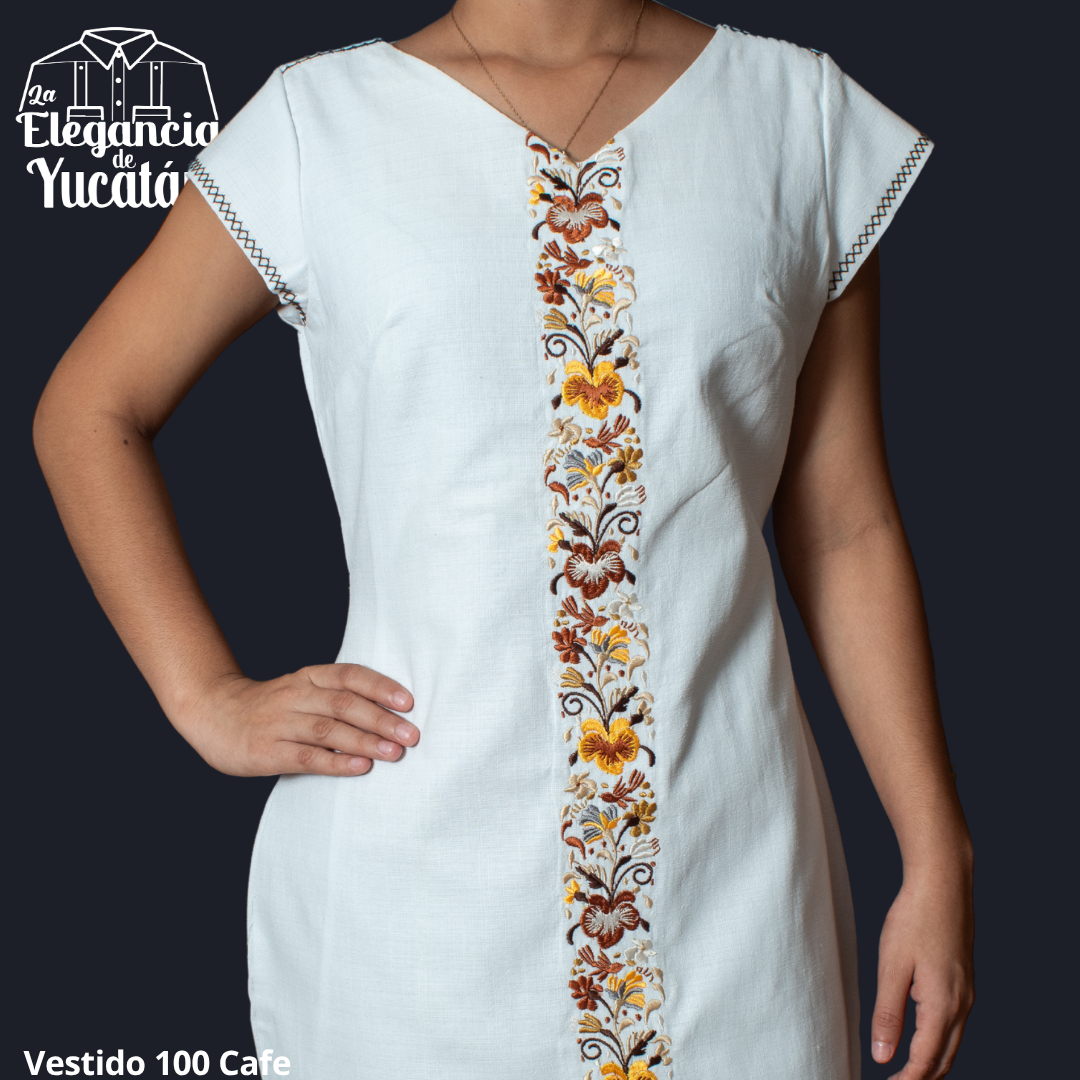 VESTIDO MOD 100 CAFE