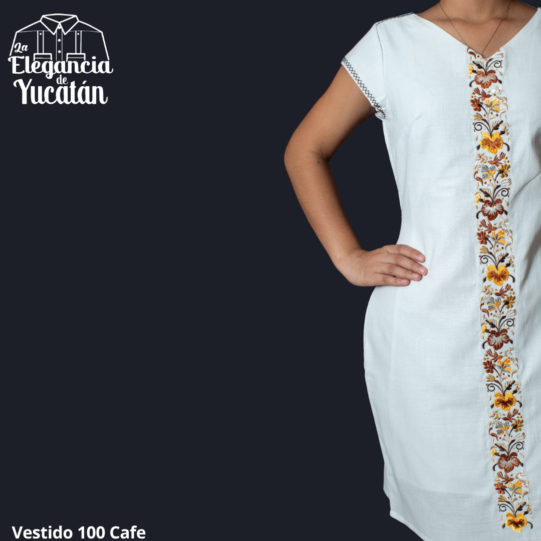 VESTIDO MOD 100 CAFE