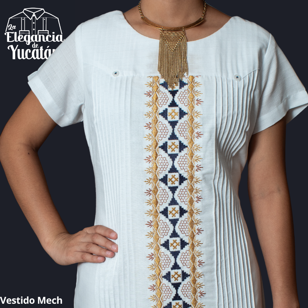 VESTIDO MECH BLANCO