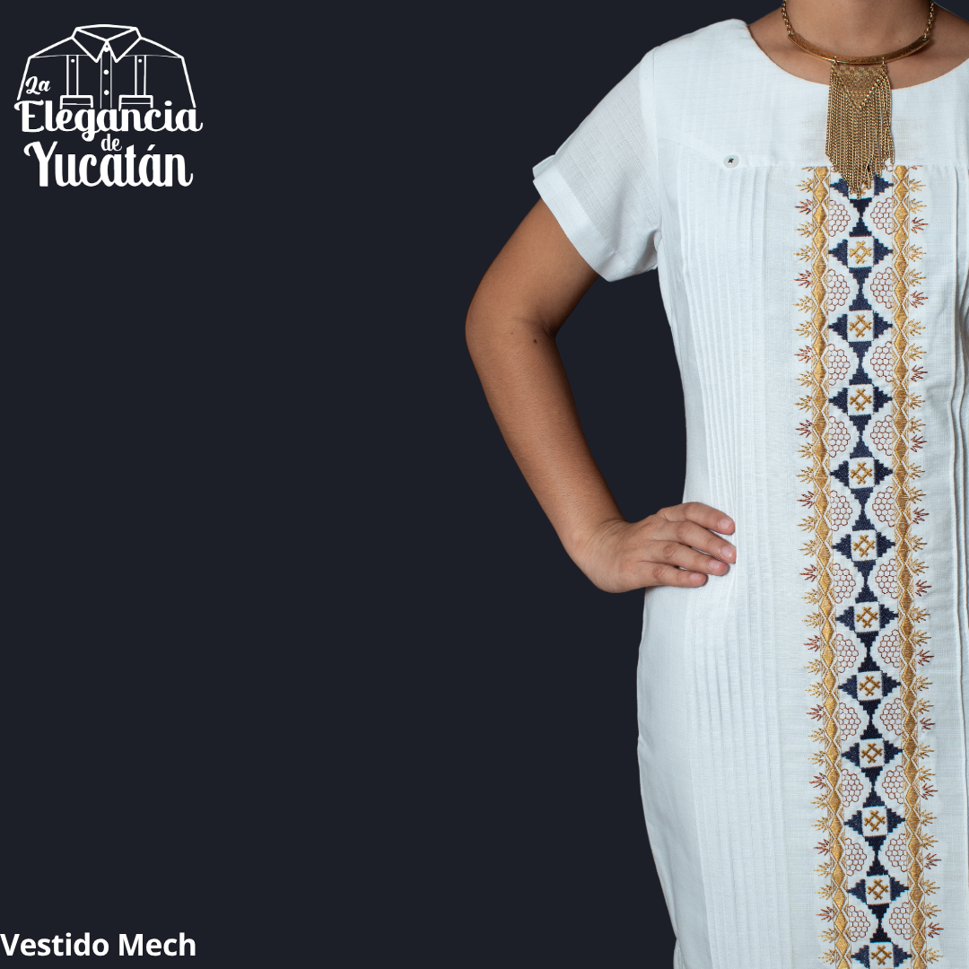 VESTIDO MECH BLANCO